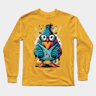 Pigeon Dripping Long Sleeve T-Shirt